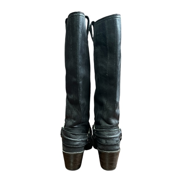 Frye Carmen Harness Boots in Black - Picture 5 of 12